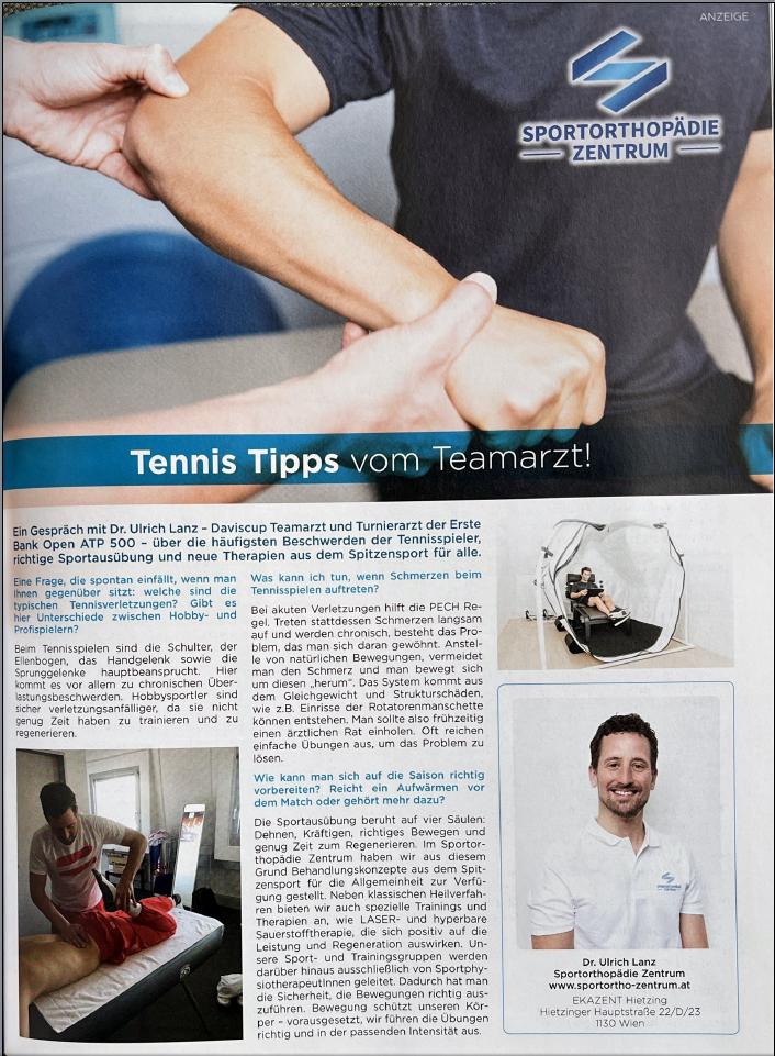 20-Kurier-Tennismagazin_Tennis-Tipps-vom-Teamarzt-mit-Schulterspezialist-Daviscup-Teamarzt-Dr.Ulrich-Lanz
