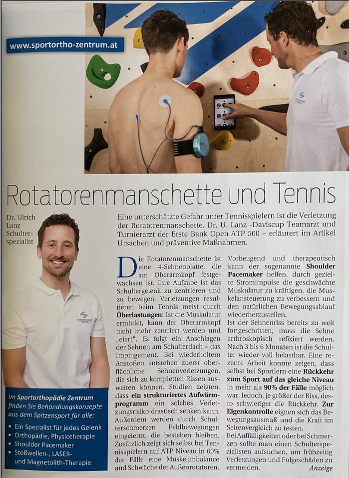 21-Kurier-Tennismagazin-Rotatorenmanschette-und-Tennis-Mit-Schulterspezialist-Dr.Ulrich-Lanz